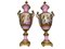 French Sèvres Porcelain Vases in Pink, 20th Century, Set of 2 10