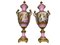 French Sèvres Porcelain Vases in Pink, 20th Century, Set of 2, Image 10