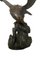 Antiker japanischer Adler aus Bronze aus der Meiji-Zeit, 19. Jh 9