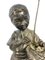Bronze Boy mit Vogel Nest Statue, 20. Jh 4