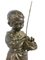 Bronze Boy mit Vogel Nest Statue, 20. Jh 6