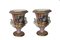 20th Century Sevres Porcelain Urns in Campana Shape with Gilt Decoration, Set of 2, Image 2