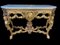 Italian Rococo Console with White Marble Top, 18th-19th Century 3