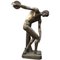 Statue Olympienne de Disque Taille Réelle en Bronze, 20ème Siècle 1