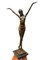 Bailarina estilo Art Déco de bronce con base de mármol de JB Deposee, Imagen 2