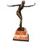 Art Deco Style Bronze Exotic Dancer by J.B Deposee, 20th Century, Image 1