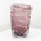 Large Vase in Murano Glass, Amethyst and Granzoles Crystalline 10