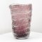 Large Vase in Murano Glass, Amethyst and Granzoles Crystalline 11