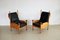 Brutalist Style Oak Easy Chairs, Image 5