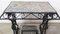 Tavolino o consolle con ripiano in marmo e supporto per macchina da cucire, Francia, anni '20, Immagine 6