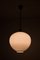 Swedish Opaline Glass & Brass Ceiling Lamp by Uno Westerberg for Böhlmarks 7