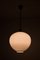 Swedish Opaline Glass & Brass Ceiling Lamp by Uno Westerberg for Böhlmarks, Image 7