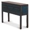 Teal Lacquered Console with Drawers 3