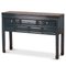 Teal Lacquered Console with Drawers 1