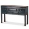 Teal Lacquered Console with Drawers, Image 1