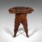 Table d'Appoint Vintage en Orme Sculpté, Chine, 1940s 4