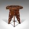 Vintage Chinese Carved Elm Side Table, 1940s 3