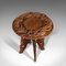 Vintage Chinese Carved Elm Side Table, 1940s, Image 6