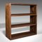 Antique Victorian English Double-Sided Open Bookcase in Pitch Pine, Image 1