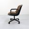 Camel Leather Desk Chair on Wheels by Charles Pollock for Knoll Inc. / Knoll International, 1970s 3