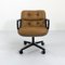 Camel Leather Desk Chair on Wheels by Charles Pollock for Knoll Inc. / Knoll International, 1970s 1