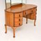 Antique Queen Anne Style Burr Walnut Dressing Table, Image 4