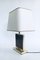 Hollywood Regency Style Gold Square Table Lamp, 1970s 4