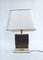 Hollywood Regency Style Gold Square Table Lamp, 1970s, Image 1