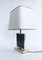 Hollywood Regency Style Gold Square Table Lamp, 1970s 3