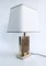 Hollywood Regency Style Gold Square Table Lamp, 1970s 6