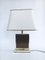 Hollywood Regency Style Gold Square Table Lamp, 1970s 7