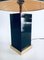 Hollywood Regency Style Black & Gold Square Table Lamp, 1970s, Image 4