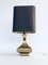 Lámpara de mesa estilo Hollywood Regency de latón, años 70, Imagen 4