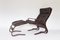 Scandinavian Leather Skyline Lounge Chairs & Ottoman from Hove Mobler, 1970s, Set of 3, Image 6