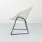 Chaise Diamond Noire et Blanche par Harry Bertoia pour Knoll, 1960s 3