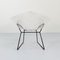 Black & White Diamond Chair by Harry Bertoia for Knoll, 1960s 1