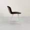 Wire Dining Chair in Leather by Harry Bertoia for Knoll Inc. / Knoll International, 1970s, Image 3