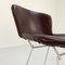 Wire Dining Chair in Leather by Harry Bertoia for Knoll Inc. / Knoll International, 1970s, Image 5