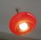 Mid-Century Italian Red Glass Pull-Down Ceiling Lamp, 1970s 6