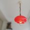 Mid-Century Italian Red Glass Pull-Down Ceiling Lamp, 1970s 8