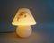 Mushroom Table Lamp in Beige with Floral Decor 3