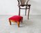 Small Footstool With Red Velvet Cover 10