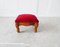 Small Footstool With Red Velvet Cover 9