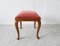 Art Deco Stool with Pink Seat Cushion 5