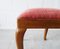 Art Deco Stool with Pink Seat Cushion, Image 6