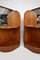 Art Deco Mahogany Nightstands, France, 1930s, Set of 2 11