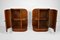 Art Deco Mahogany Nightstands, France, 1930s, Set of 2 7