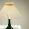 Green Glass Table Lamp by Lisbeth Brams for Kastrup 7