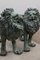 Sculptures de Lion Taille Réelle en Bronze, Set de 2 3