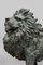 Esculturas de león de bronce de tamaño natural. Juego de 2, Imagen 17